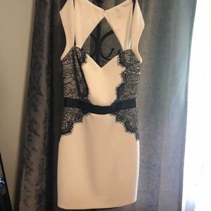 Beautiful white and black lace